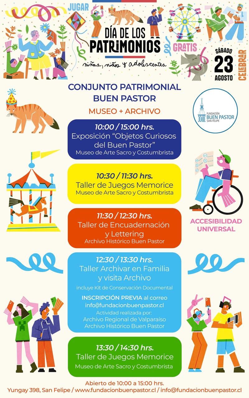 Conjunto Patrimonial Buen Pastor celebra el Día de los Patrimonios para niños, niñas y adolescentes